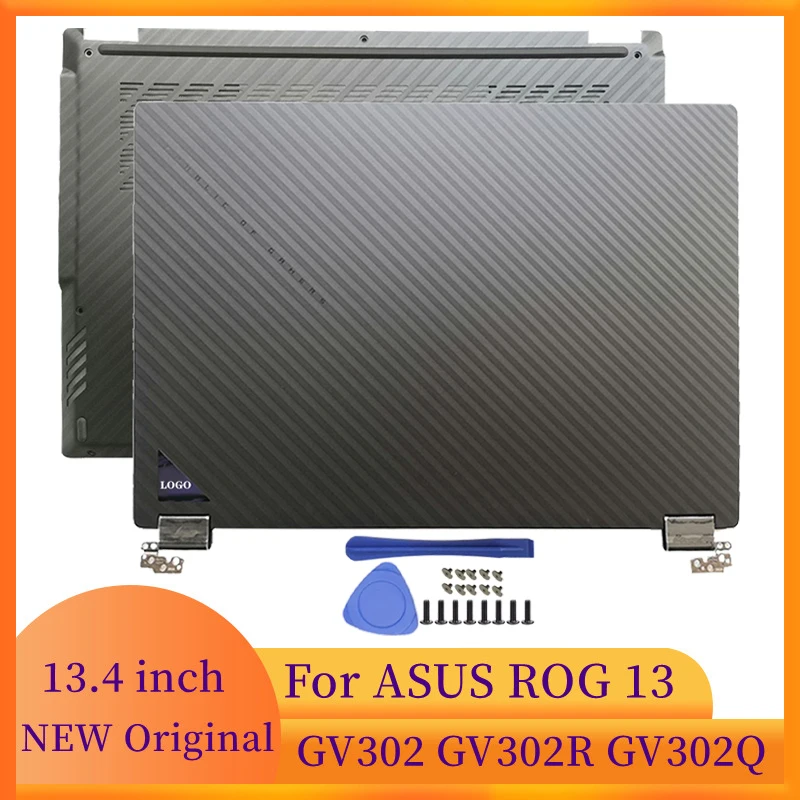 NEW Laptop Accessories For ASUS ROG 13 GV302 GV302R GV302Q Notebook Screen LCD Back Cover Hinges Bottom Shell Laptops Case