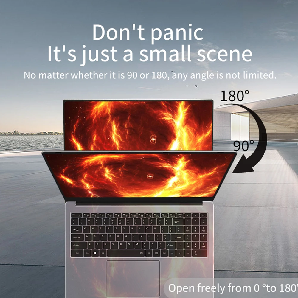 New 16 Inch Laptop Intel N5105 32GB RAM 2TB SSD DDR5 Windows 11 Fingerprint Unlock HD Camera HDMI 1920*1200 Gaming Computer PC - Image 5